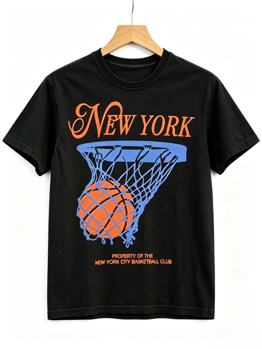 New York Basketball Retro NY BBall Streetwear Womens Mens T-shirt Unisex